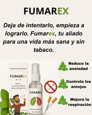 FUMAREX®  FORMULA NATURAL EN SPRAY - APOYO PARA REDUCIR EL CONSUMO DE TABACO