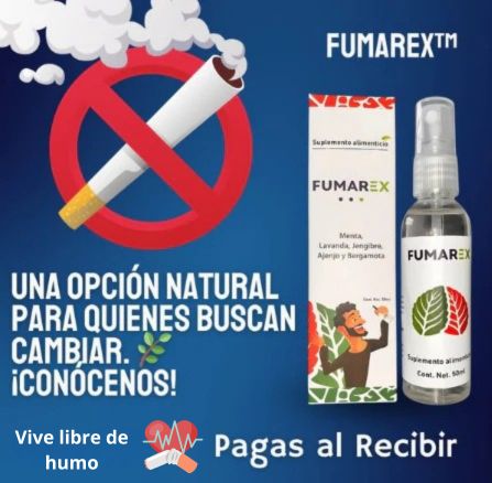 FUMAREX®  FORMULA NATURAL EN SPRAY - APOYO PARA REDUCIR EL CONSUMO DE TABACO