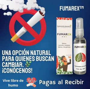 FUMAREX®  FORMULA NATURAL EN SPRAY - APOYO PARA REDUCIR EL CONSUMO DE TABACO